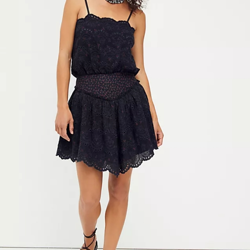 Free People Jillian Lace Bodysuit and Skirt